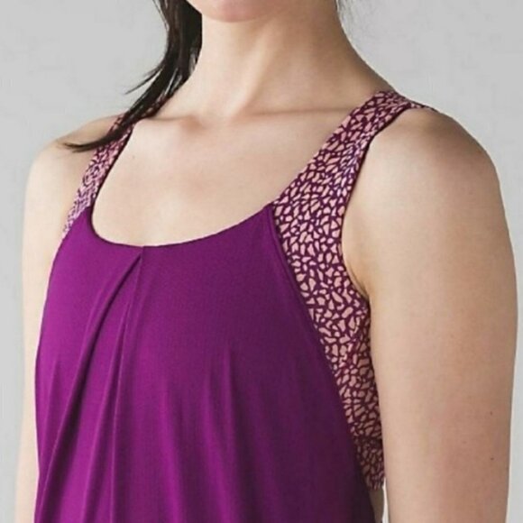 Lululemon nouveau limits pink tank bra - Picture 3 of 11